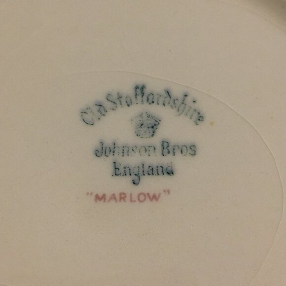 Vintage Old Staffordshire Johnson Bros England MARLOW Small Serving Platter - Picture 7 of 9